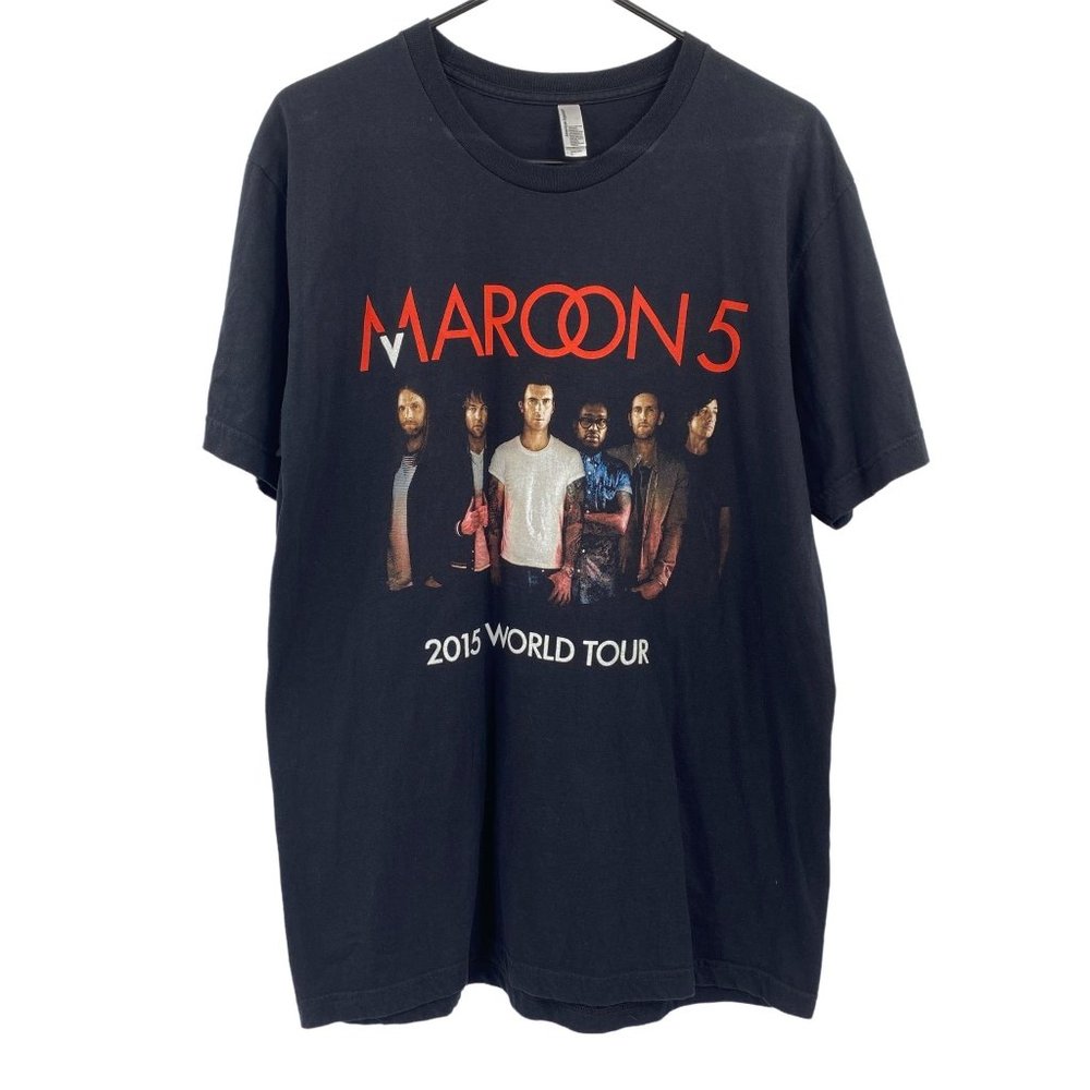 Maroon 5 2015 Concert t shirt tee size large American Apparel tour‎ shirt